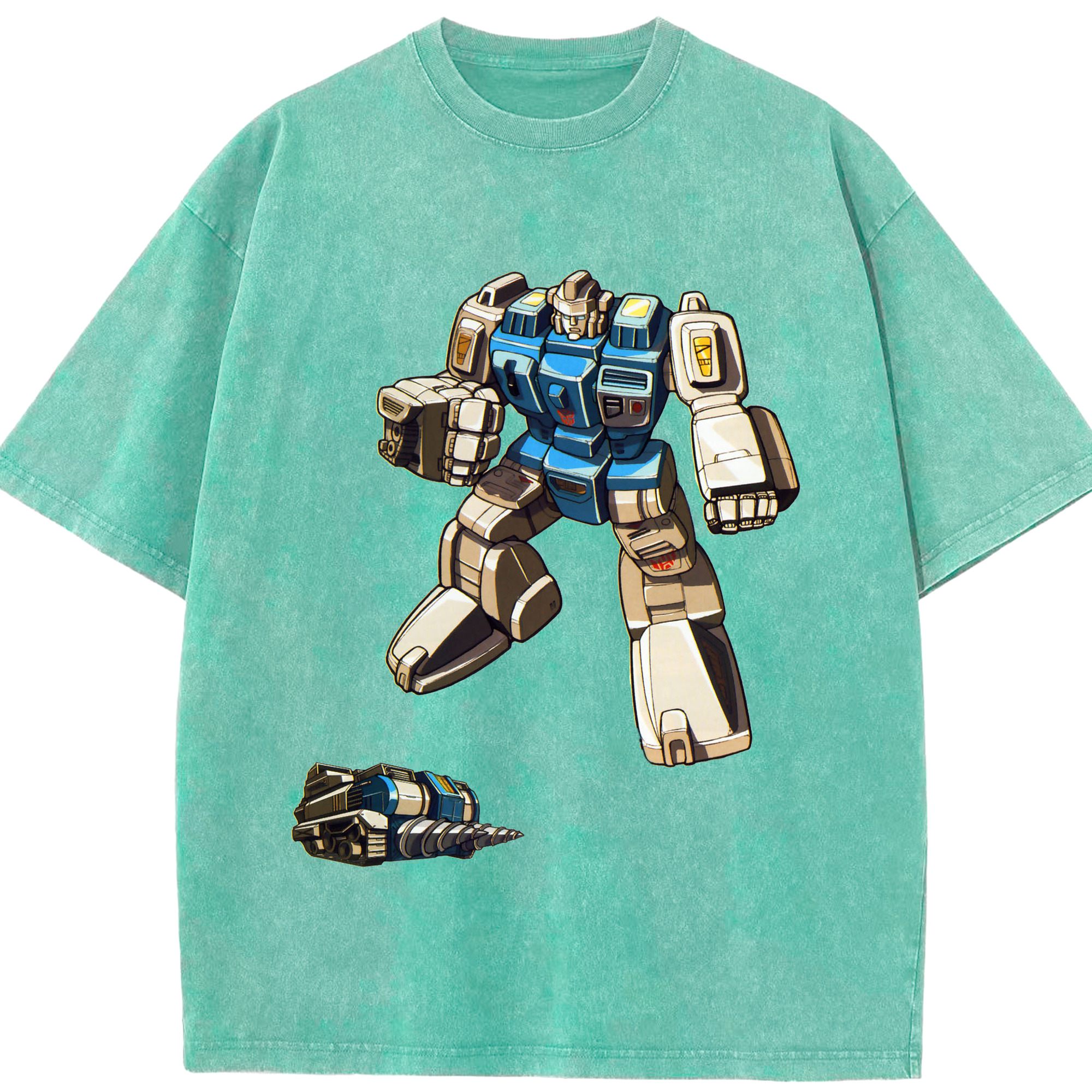 （画像用）  綿100% ヴィンテージ風 半袖Tシャツ（フロントプリント）